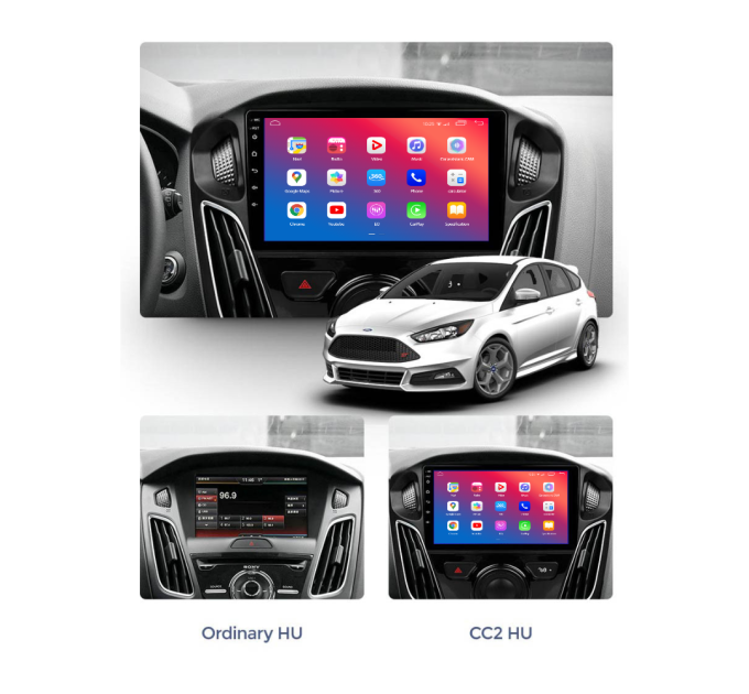 Штатна магнітола EasyGo FD910-G10 9 inch Ford Focus 2011-2019
