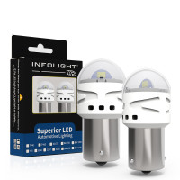 Світлодіодні лампи Infolight P21/4W, BAY15D (1157) White