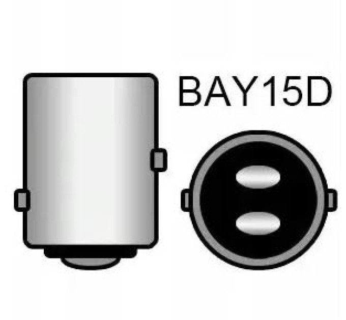 Світлодіодні лампи Infolight P21/5W, BAY15D (1157) Red