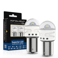 Світлодіодні лампи Infolight P21W, BA15S (1156) Red