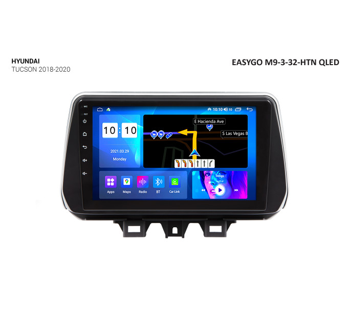 Штатна магнітола EasyGo M9-3-32-HTN QLED Hyundai Tucson