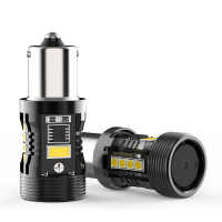 Світлодіодні лампи Infolight PY21W, BAU15S (1156) Canbus Amber
