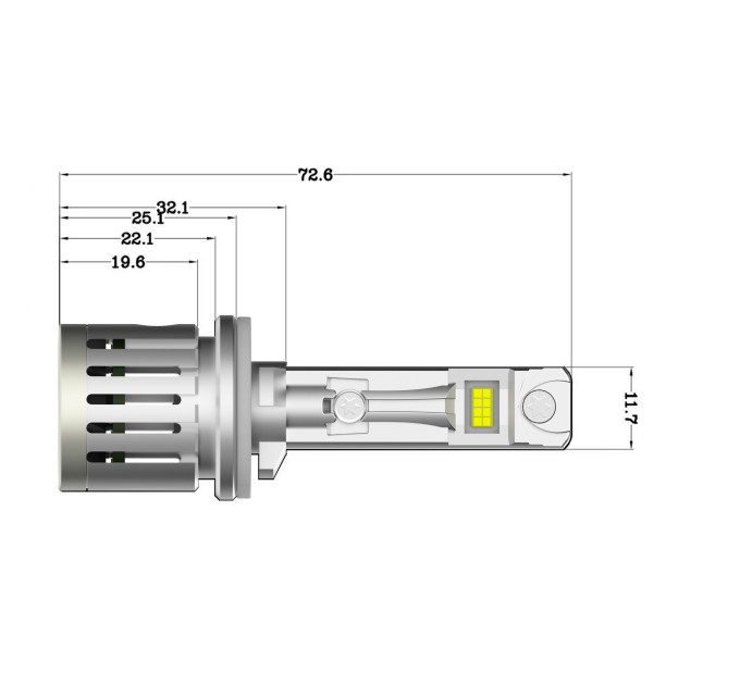 Світлодіодні лампи Infolight F3-Pro H27 30W