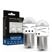 Світлодіодні лампи Infolight PY21W, BAU15S (1156) White
