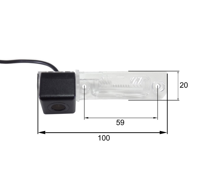 Камера заднього виду Falcon HS8059-AHD Cube Skoda Superb 2009-2012