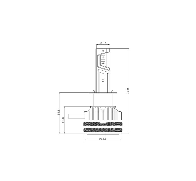 Світлодіодні лампи Infolight S4 H1 65W