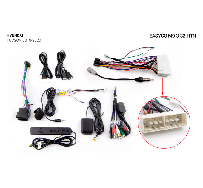 Штатна автомагнітола EasyGo M9-3-32-HTN Hyundai Tucson 2018-2020