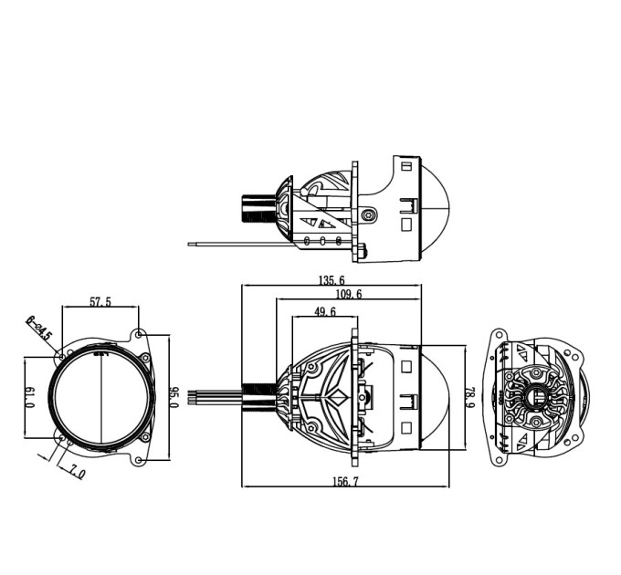 Світлодіодні лінзи Bi-LED Infolight A5