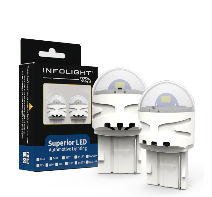 Світлодіодні лампи Infolight T20, 7440 (w21w) Red