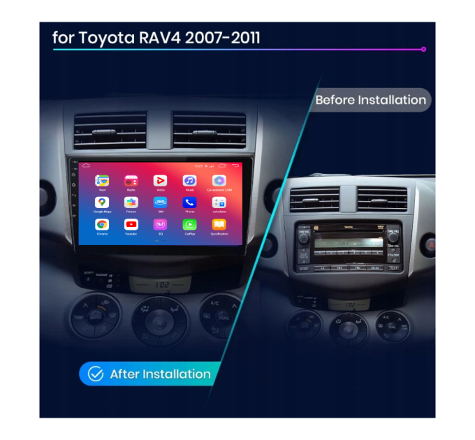 Штатна магнітола EasyGo TOY1001-F50 Toyota RAV4 2006-2012