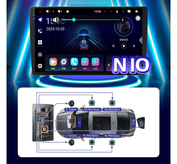 Автомагнітола EasyGo G10-G 4/64 10 inch