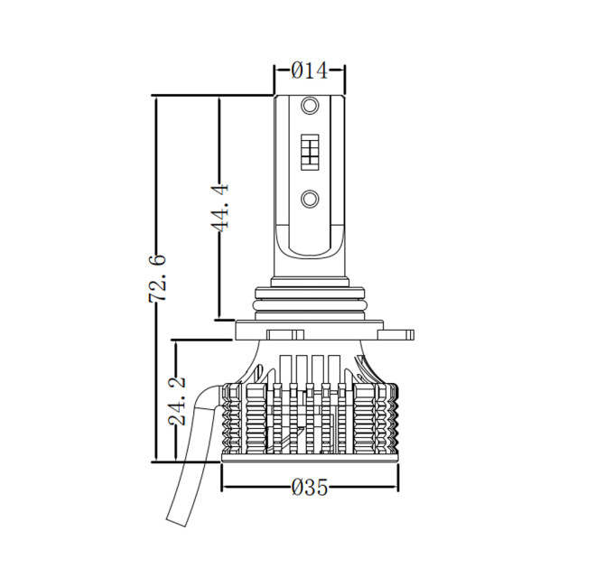 Світлодіодні лампи Nextone LED L6 9006 5500K