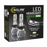 Світлодіодні лампи Solar 8611 H11 12/24V 6500K 6000Lm 50W Cree Chip