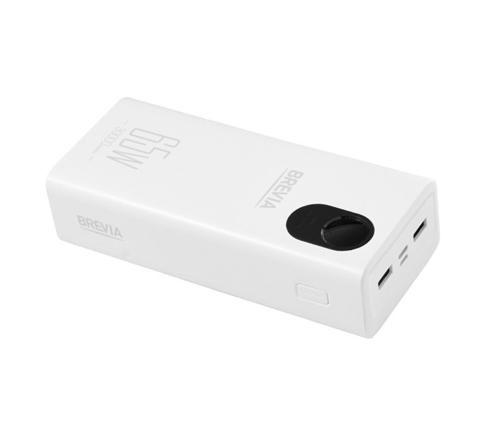 Повербанк Brevia 45365 30000mAh 65W Li-Pol, LCD
