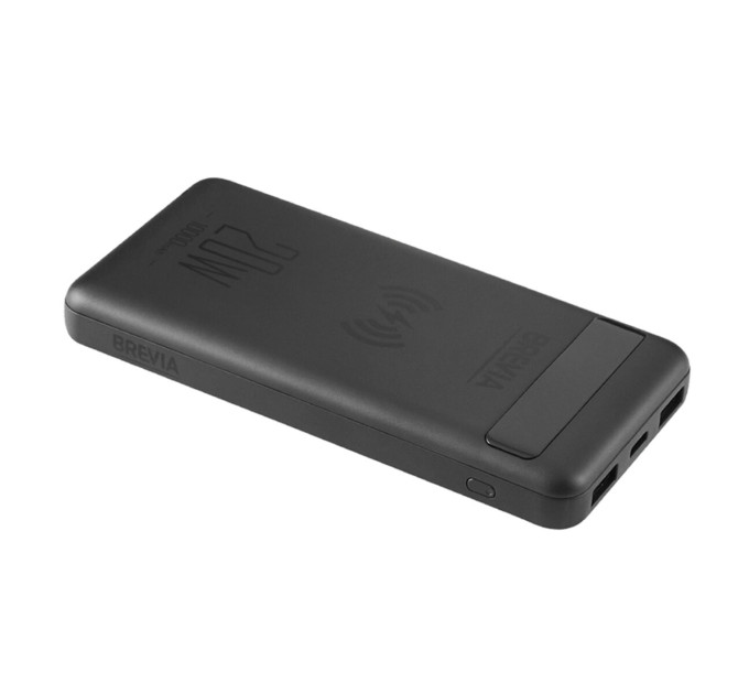 Повербанк Brevia 45118 10000mAh 20W Wireless Qi10W Li-Pol, LCD