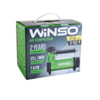 Компресор автомобільний Winso 7 Атм 35 л/хв 170Вт, кабель 3м, шланг 1м 127000