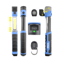 Телескопічна інспекційна лампа Brevia LED 3W COB+1W LED 300lm 2000mAh, microUSB 11350
