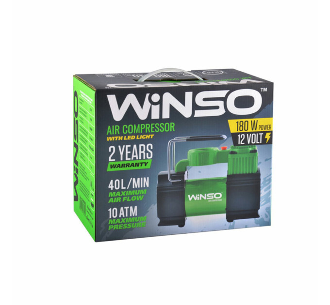 Компресор автомобільний Winso, LED-ліхтар 130000