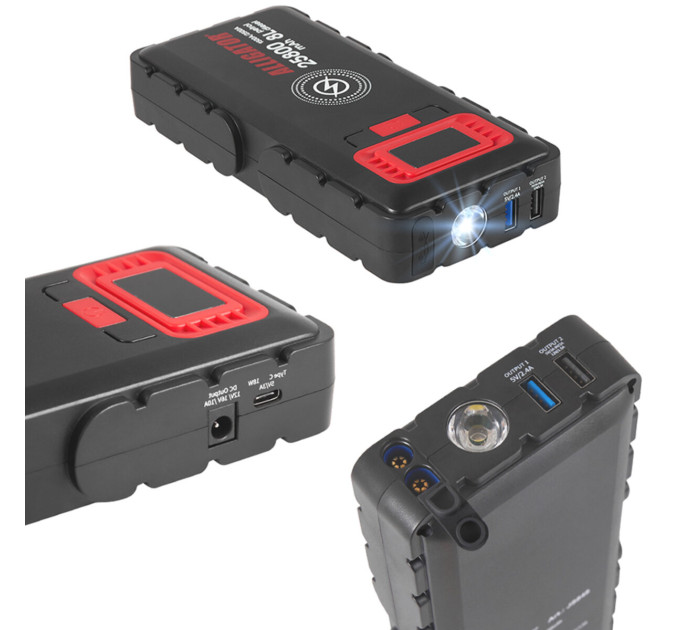 Портативний пусковий зарядний пристрій Alligator Jump Starter JS848 1500A/2500A 25800mAh