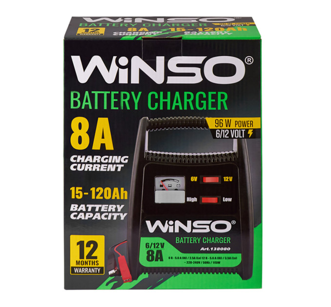 Зарядний пристрій Winso 138080 6/12V 8A 