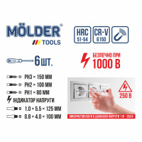 Набір викруток Molder MT35206 Набір викруток Molder MT35206