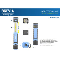 Телескопічна інспекційна лампа Brevia LED 11340 3W COB+1W LED