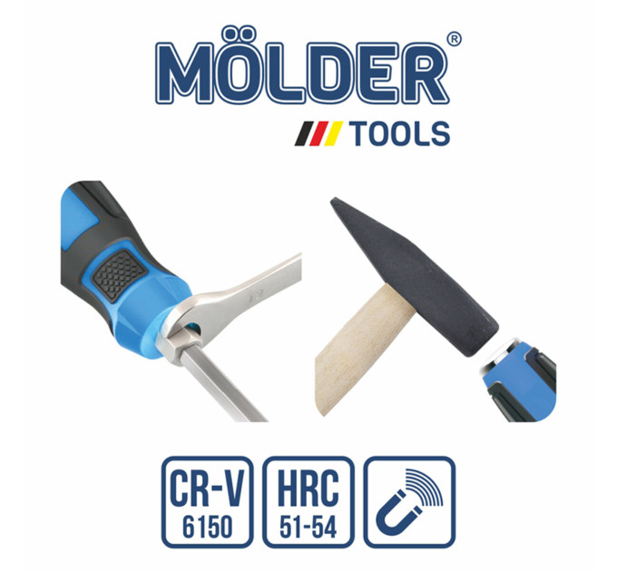 Набір викруток Molder ударні з шестигранною опорою 6шт MT33206 MT33206