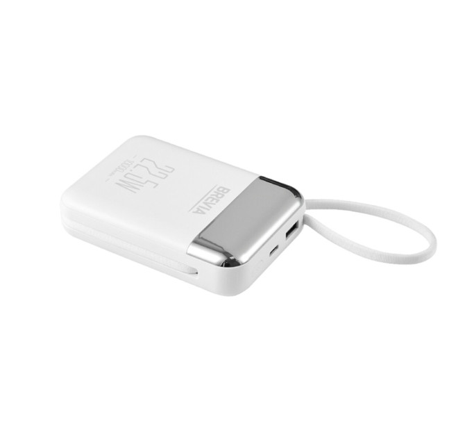 Повербанк Brevia 45122 10000mAh 22.5W Type-C+Lightning Cable, Li-Pol, LCD