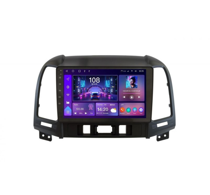 Штатна магнітола Soundbox S-8199 для Hyundai SantaFe 2006-2012 з CarPlay та 4G S8-8199
