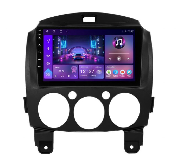 Штатна магнітола Soundbox S-7789 для Mazda 2 2007-2013 з CarPlay та 4G модемом S4-7789