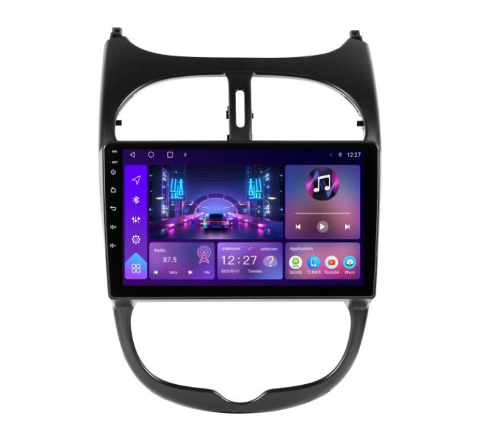 Штатна магнітола Soundbox S-8114 для Peugeot 206 1998-2016 з CarPlay та 4G S4-8114