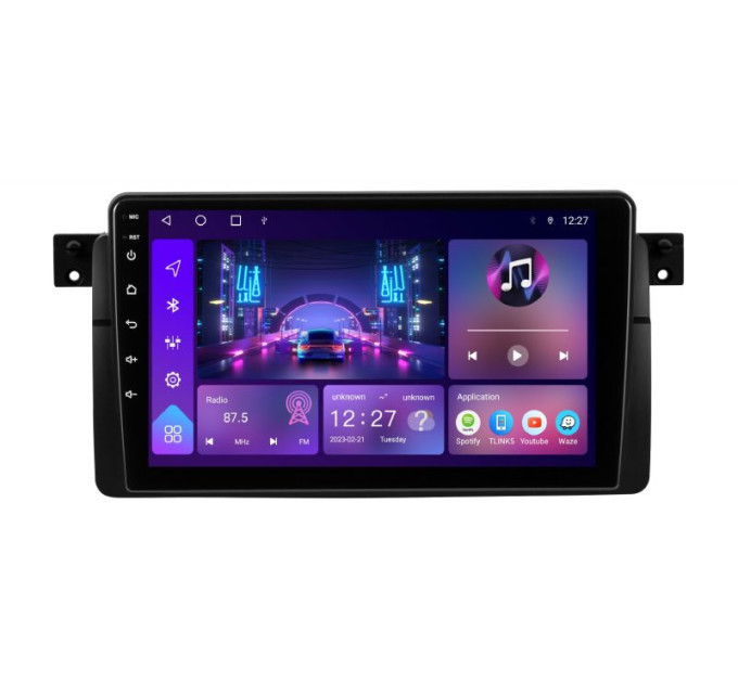 Штатна магнітола Soundbox S-8633 з CarPlay та 4G модем для BMW E46 3 Series 1999-2005 S4-8633+360