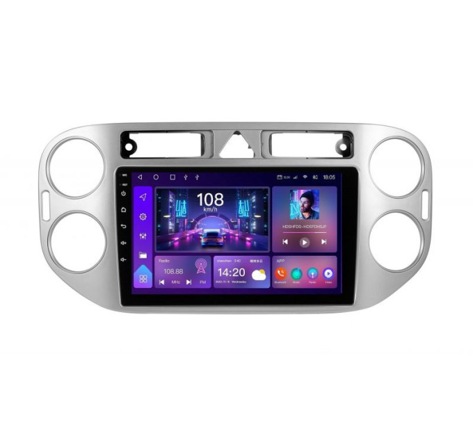 Штатна магнітола Soundbox S-6291 з CarPlay та 4G модемом для Volkswagen Tiguan 2010-2015 S4-6291+360
