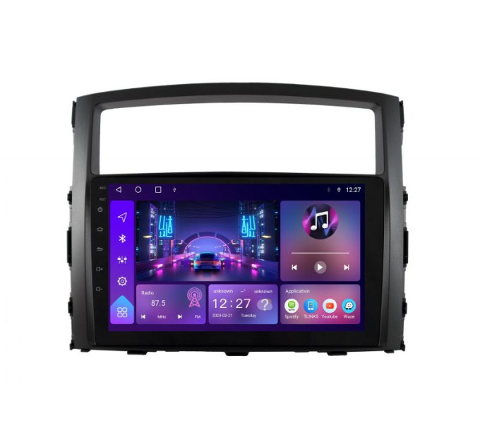 Штатна магнітола Soundbox S-8128 з CarPlay та 4G модемом для Mitsubishi Pajero Vagon IV 2007-2015 S4 2K-8128