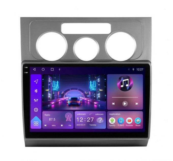 Штатна магнітола Soundbox S-6289 з CarPlay та 4G для Volkswagen Touran 2007-2010 Climat S4 2K-6289