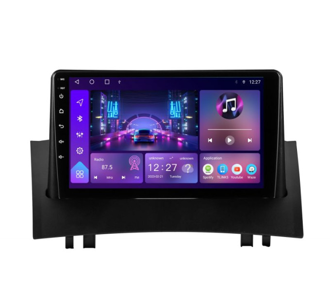 Штатна магнітола Soundbox S-2055 з CarPlay та 4G модем для Renault Megane II S8-2055
