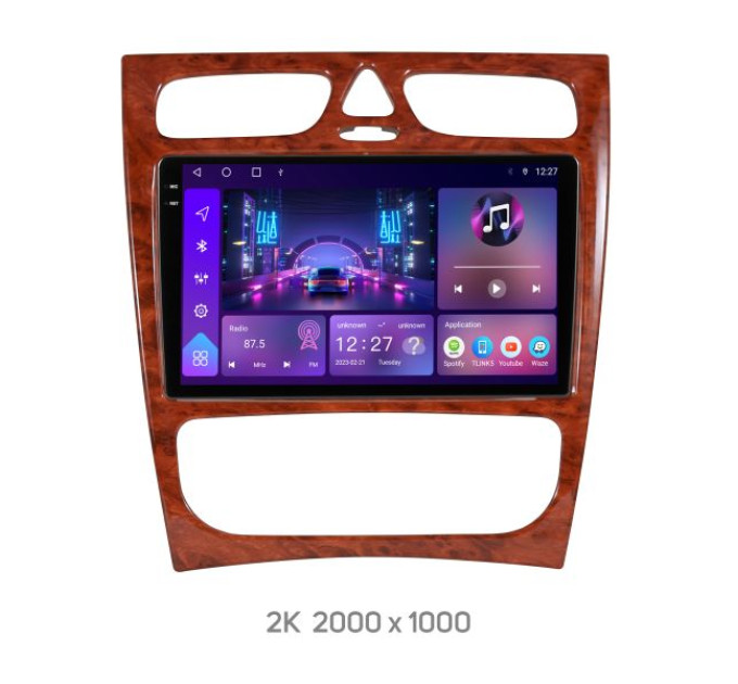Штатна магнітола Soundbox S-8667 з CarPlay та 4G для Mercedes C class W209/ CLK class C209 2000-2006 S4 2K-8667
