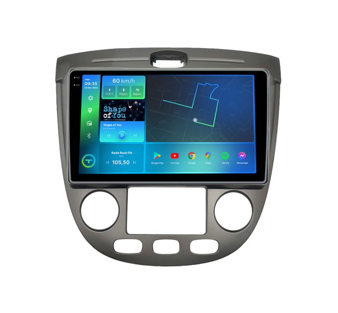 Штатна магнітола Torssen 2K Chevrolet Lacetti 04-13 climate silver F10332 4G Carplay DSP
