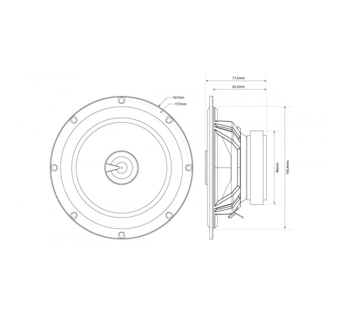 Акустика MTX TX265C