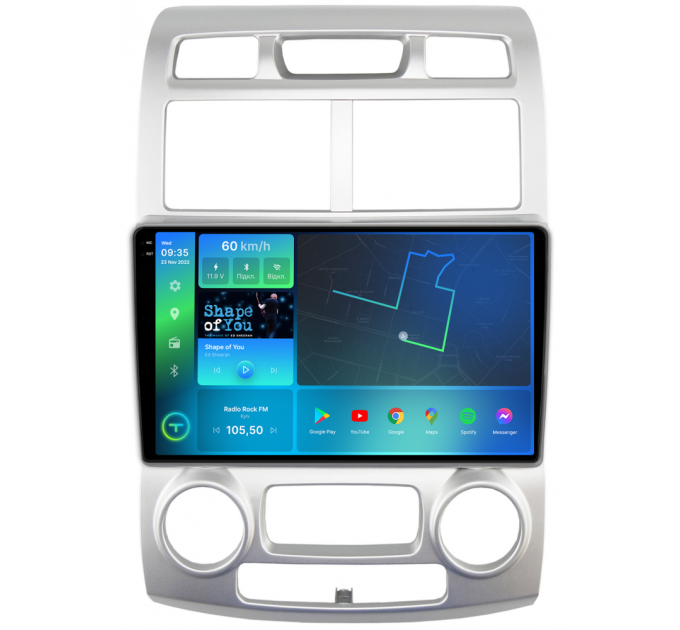 Штатна магнітола Torssen 2K Kia Sportage 2 05-09 climate Європа F9332 4G Carplay DSP