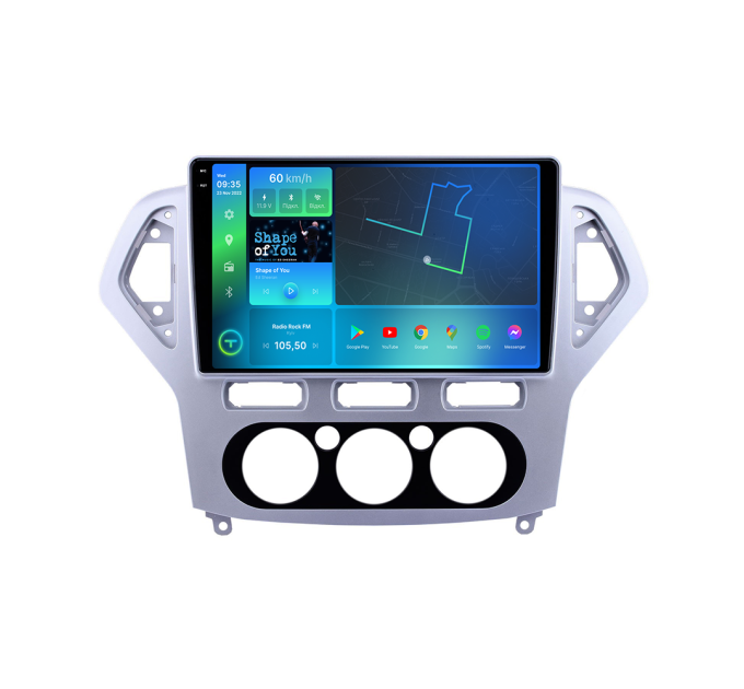 Штатна магнітола Torssen 2K Ford Mondeo 07-11 silver F9464 4G Carplay DSP
