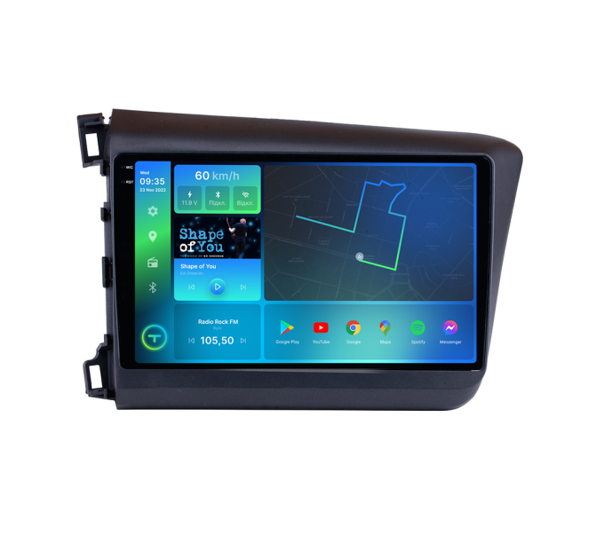 Штатна магнітола Torssen 2K Honda Civic 2012+ F9332 4G Carplay DSP