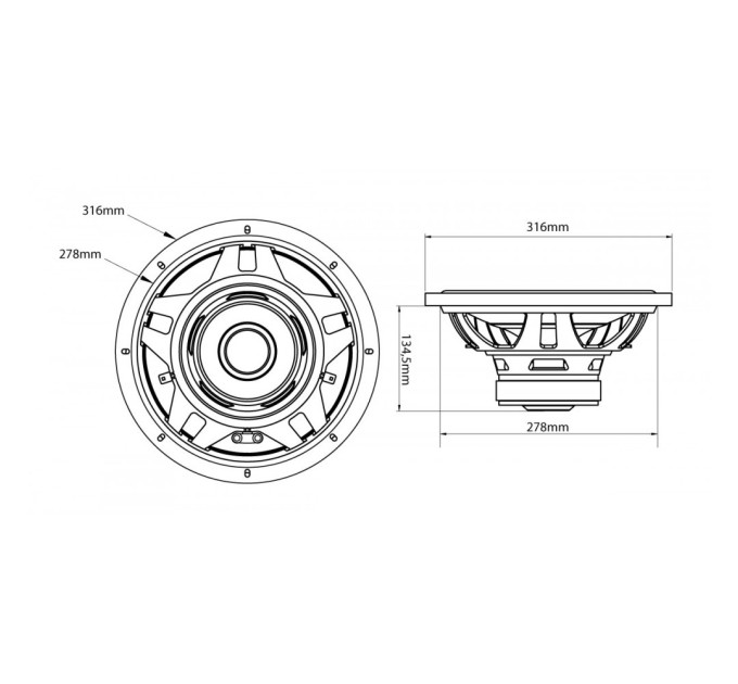 Сабвуфер MTX RT12-04