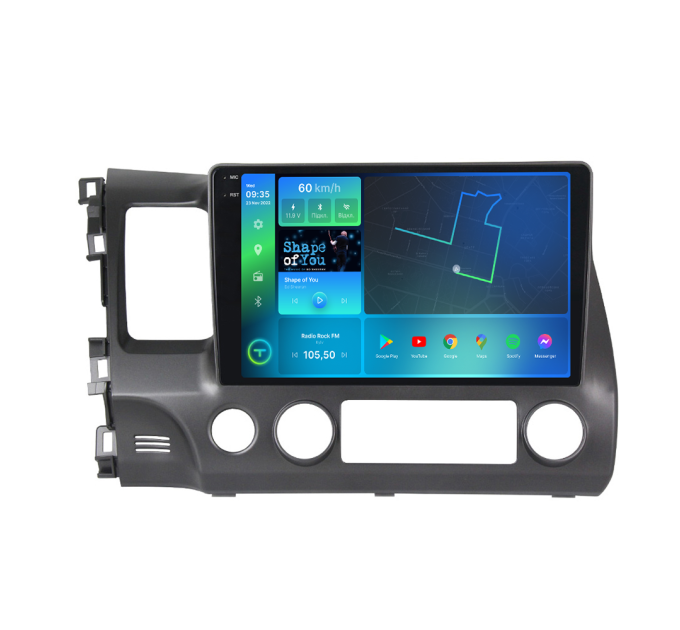 Штатна магнітола Torssen 2K Honda Civic 4D 2005-2011 F10332 4G Carplay DSP