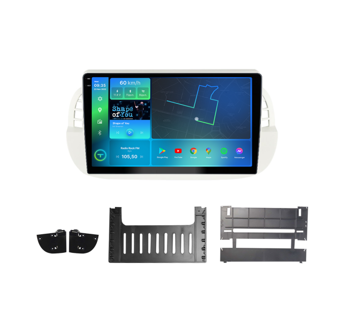 Штатна магнітола Torssen 2K Fiat 500 2007-2015 F96128 4G Carplay DSP