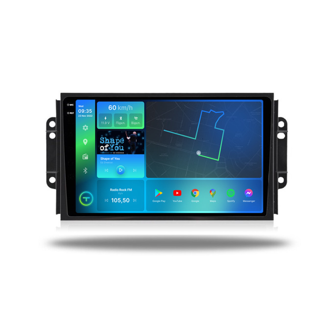 Штатна магнітола Torssen 2K Chery Tiggo 3 16+ F96128 4G Carplay DSP