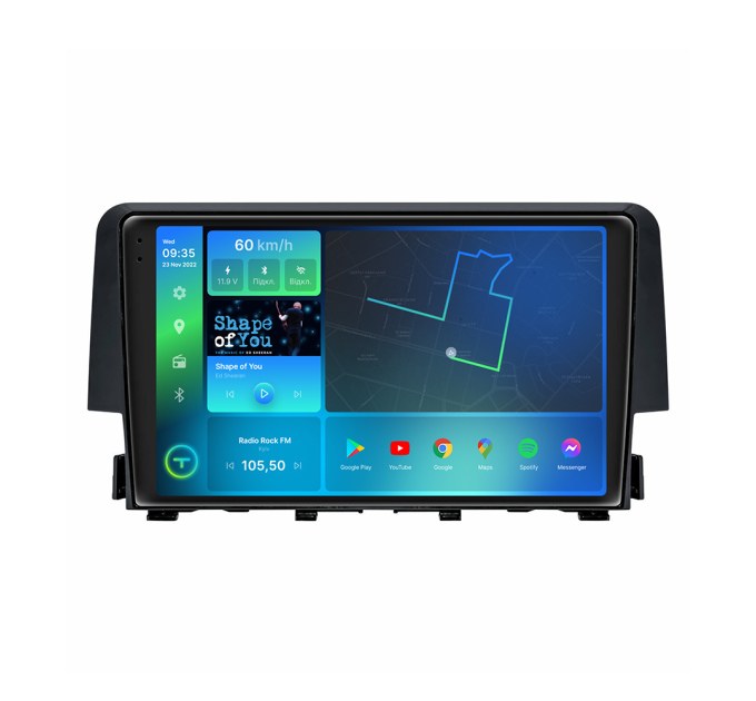 Штатна магнітола Torssen 2K Honda Civic 16-18 F9332 4G Carplay DSP