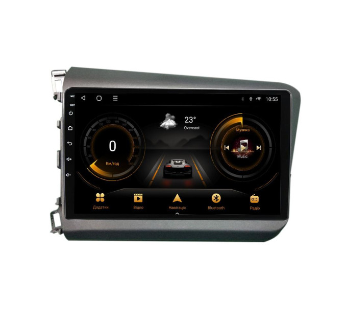 Штатна магнітола для Honda Civic 2011-2015 BACAR 1/16Gb Optimal