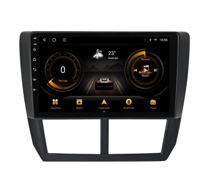 Штатна магнітола для Subaru Forester 3 2007-2013 Impreza 2007-2011 BACAR 1/16Gb Optimal