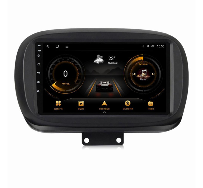 Штатна магнітола для Fiat 500X 2014-2020 BACAR 1/16Gb Optimal